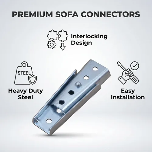 Vista 3 de KAFENDA Conector de muebles seccionales de 4 piezas, insertos para reposabrazos de sofá, conectores de diapositivas, accesorios a presión, Azul