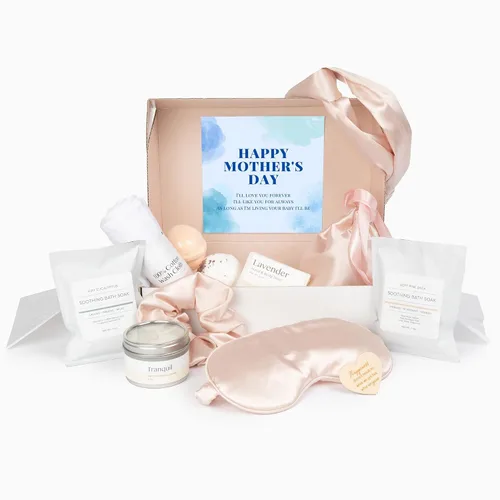 Vista 10 de Dear Ava Regalos de spa para mujeres Cuidado personal orgánico de lujo anti estrés relajante baño y cuerpo Kit de cesta para ella con tarjeta