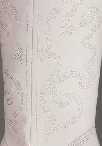 Vista 2 de Botas de Disfraz de Vaquero Blancas para Hombre Multicolor