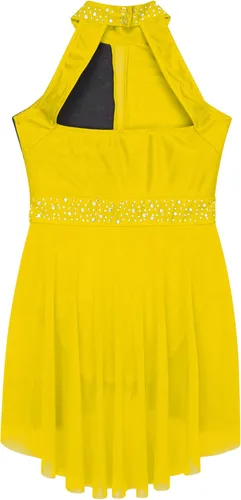 Vista 18 de CHICTRY Kids Girls Sparkly Rhinestone Ballet Gymnastics Leotards Modern Lyrical Dance Costume