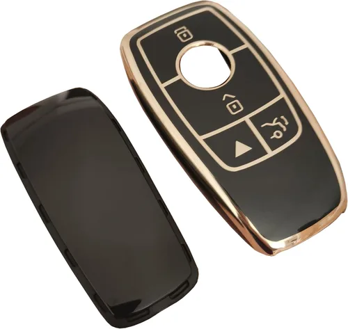 Vista 5 de Funda para Llave de Mercedes Benz, Funda de Llave de TPU, Carcasa Protectora, Control Remoto sin Llave, Soporte de Llave Inteligente Compatible