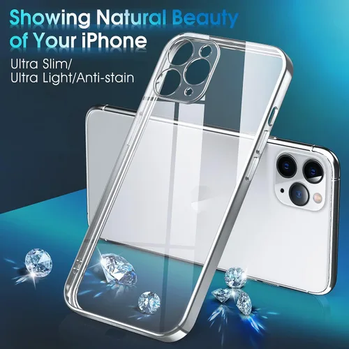 Vista 503 de Supdeal Funda cristalina transparente para iPhone 11, [No se amarillea] [Protección de la cámara] [Probado contra caídas de grado militar] Funda