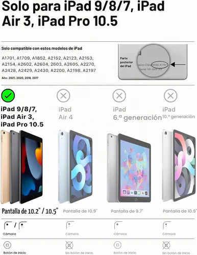 Vista 2 de Cooper Dynamo - Funda oficial para iPad de 9ª generación para niños, compatible con iPad 10.2, 8ª, 7ª generación, Air 3, Pro 10.5, resistente Rosado