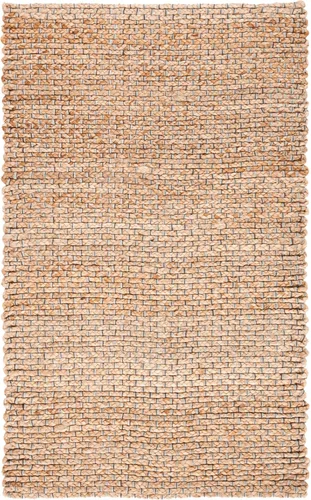 Vista 5 de SAFAVIEH Natural Fiber Collection - Alfombra decorativa de 2 pies 6 pulgadas x 4 pies, azul claro y natural, yute hecho a mano, ideal para zonas
