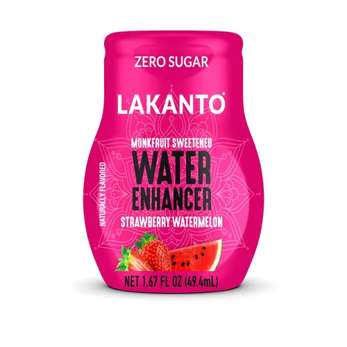 Vista 9 de Lakanto Potenciador de agua sin azúcar, endulzado con edulcorante de fruta de monje y eritritol, hidratación líquida H2O para llevar, cero azúcar