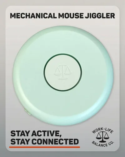 Vista 4 de Jiggler mecánico de ratón indetectable - No requiere USB ni software, mantiene el ratón en movimiento y la computadora despierta - Mover de ratón
