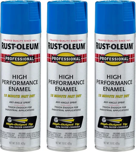 Vista 30 de Rust-Oleum 7515838 Pintura en aerosol de esmalte profesional de alto rendimiento, 14 onzas, aluminio