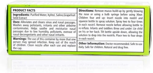 Vista 6 de Xlear Spray nasal salino natural de xilitol para niños, descongestionante diario, hidratante de nariz, 0.75 onzas líquidas (paquete de 2)