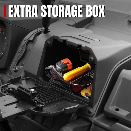 Vista 2 de A & UTV PRO Soporte para tableta para 2016-2024 Can Am Defender HD5 HD8 HD10, soporte de teléfono para dispositivo electrónico con caja