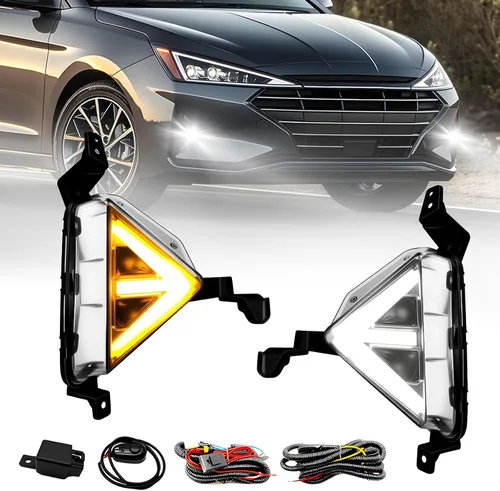 Vista 16 de Boxlight - Luces antiniebla compatibles con Hyundai Santa Fe 2007 2008 2009, un par de luces antiniebla con lente transparente para parachoques