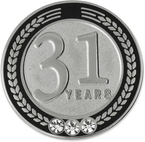 Vista 11 de PinMart Years of Service Award Employee Recognition Gift Pin de solapa - Negro