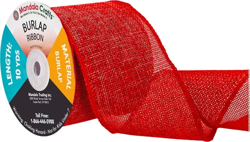Vista 80 de Mandala Crafts Cinta de arpillera negra de 1.5 pulgadas de ancho para manualidades, rollo de 20 yardas de cinta rústica de arpillera para coronas
