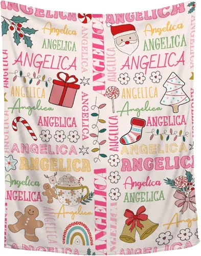 Vista 15 de Manta de Navidad – Decoración para sofá, cama, sala de estar – Manta de regalo para niñas, niños, niños pequeños/cuna, 30 x 40 pulgadas