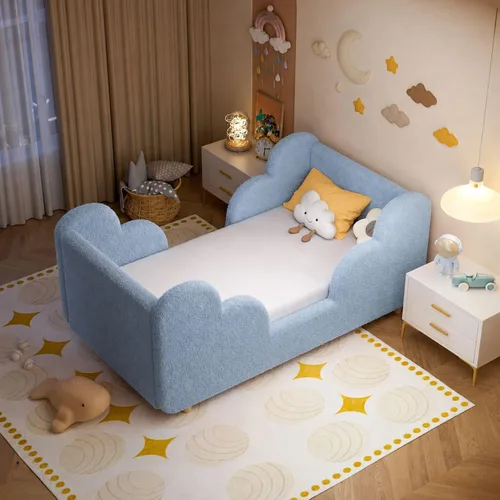 Vista 6 de DoCred Cama infantil, cama tapizada para niños y niñas