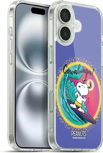 Vista 99 de Head Case Designs Funda de gel con licencia oficial de Peanuts Beach Surf Snoopy Boardwalk Airbrush [protección de grado militar] compatible