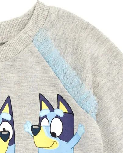 Vista 3 de Bluey Vestido de rizo francés para niñas pequeñas a grandes