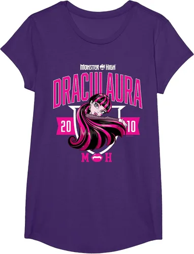 Vista 43 de Monster High -Camiseta Colegiada Draculaura Gris asfalto