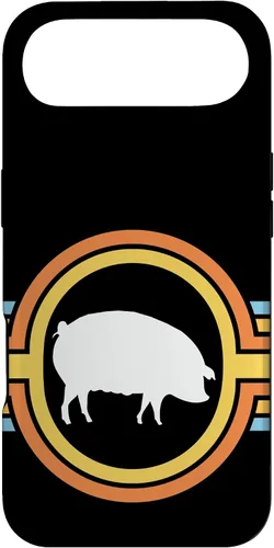 Vista 27 de Pig - Farm Farming Piglet Piggy Hog Swine Cute 70s Retro Case for iPhone 17
