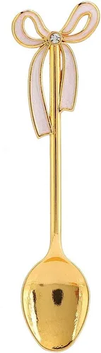Vista 5 de Juego de cucharas de postre de café, elegante estante de almacenamiento de cucharas con forma de cisne, cucharas de postre de metal sólido