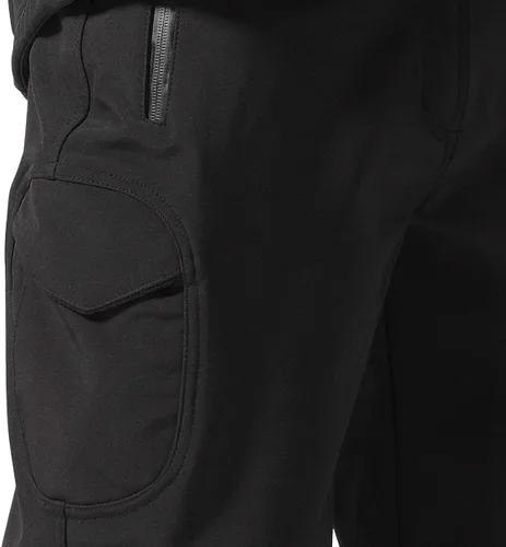 Vista 3 de FREE SOLDIER Pantalones cargo con vellón Softshell para hombre, para nieve, esquí, senderismo, con cinturón