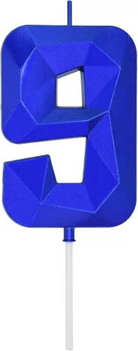 Vista 216 de DERVENTA Vela Grande de Cumpleaños Número 3D Verde Luminoso de 3.7 Pulgadas Celebración de Fiesta Aniversario Decoración Adorno para Pastel 1 Pieza