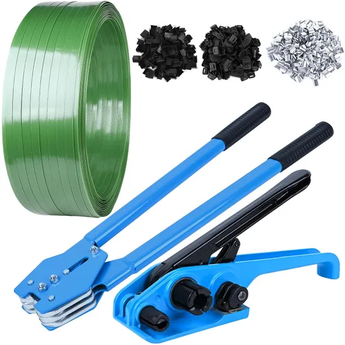 Vista 11 de MYFAMIREA Kit de herramientas de embalaje manual para tensor de flejado de polietileno resistente mejorado para correa de poliproplyn de poliéster