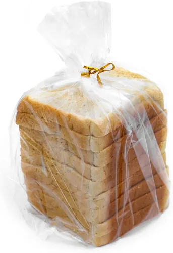 Vista 9 de Bolsas de pan reutilizables con lazos, 50 bolsas transparentes y 50 lazos, ajustables para pan casero y pan de panadería