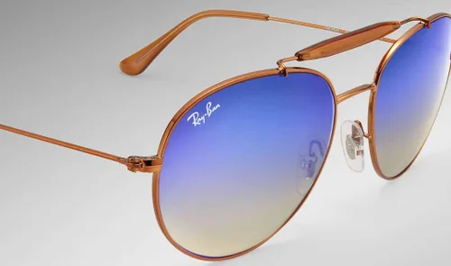 Vista 3 de Ray-Ban RB3540-1988B Gafas de Sol Bronce-Cobre con Lente Flash Gradiente Azul 2.087 in, bronce, cobre, (Bronze-Copper)