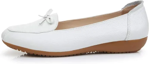 Vista 2 de VenusCelia Zapato plano ancho con lazo para mujer