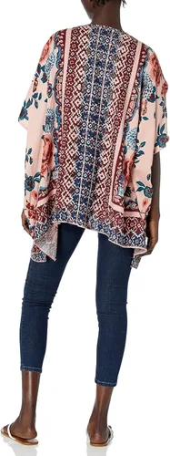 Vista 2 de Angie Cárdigan tipo kimono estampado para mujer