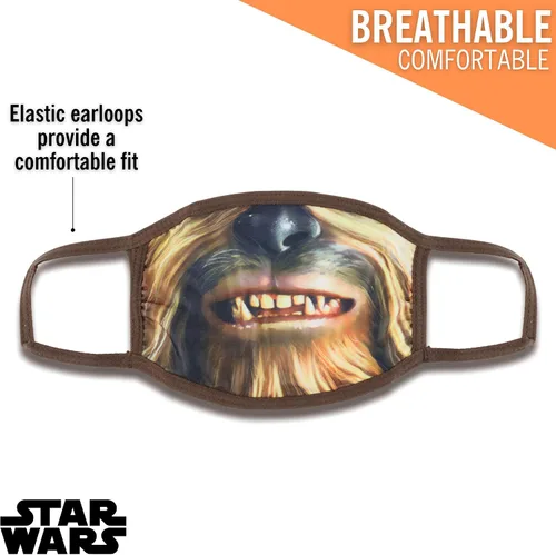 Vista 4 de Concept One Star Wars Chewbacca - Máscara facial para niños