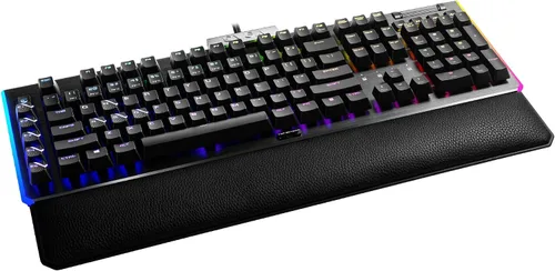 Vista 2 de EVGA - Teclado mecánico con interruptores de clic e iluminación RGB, para gamers, modelo Z20, 812-W1-20US-KR