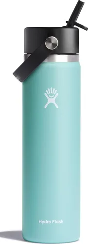 Vista 7 de Hydro Flask de boca ancha con tapa Flex de pajita de 24 onzas Agave