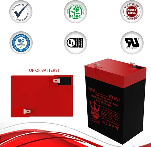 Vista 5 de Marca NT645 6V 4.5Ah SLA batería recargable de repuesto para GP645 GS012P3-LL HK-3FM4.5 JC640