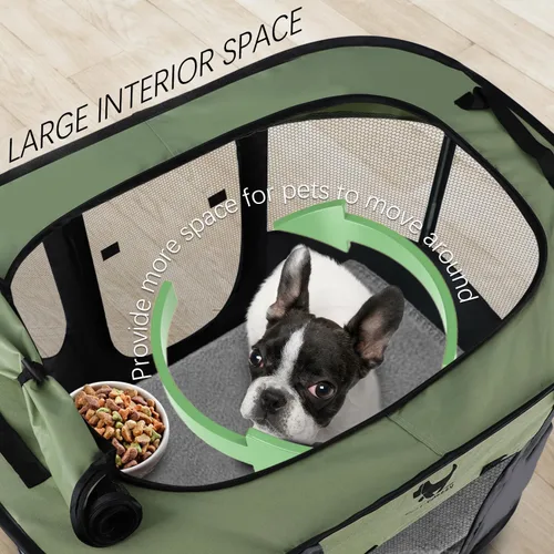 Vista 7 de Rest-Eazzzy Corralito para Perros, Corralito Plegable para Gatitos para Perros Medianos, Corralito Portátil para Mascotas con Cubierta de Sombra