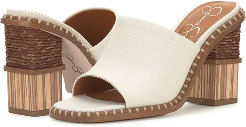 Vista 8 de Jessica Simpson Womens Lendrila Leather Slip-On Heels