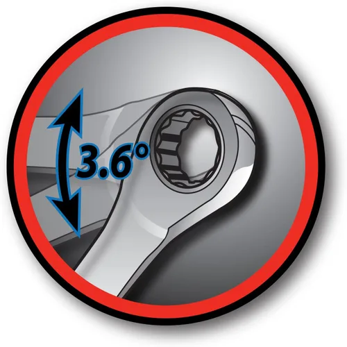 Vista 3 de Performance Tool W30348 Llave de trinquete métrica de cromo vanadio profesional de 0.315 in