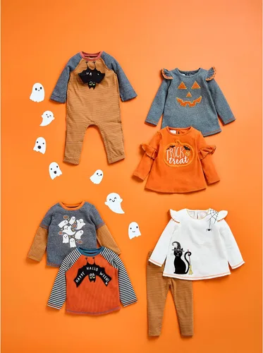 Vista 3 de Mud Pie Camiseta fantasma de Halloween para bebé niño