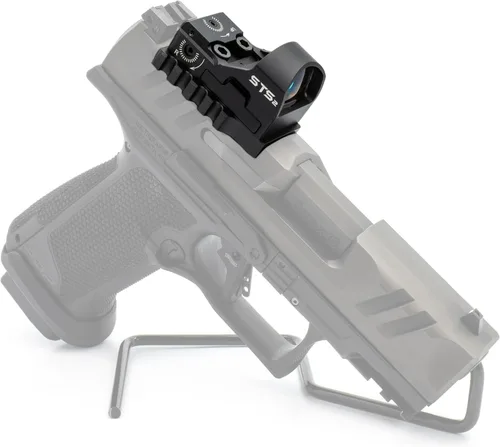 Vista 7 de Placa adaptadora Super Grip para Walther PDP V2, serie F compatible con Trijicon, Holosun, Leupold, Shield, Docter