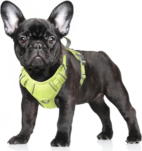 Vista 21 de BARKBAY Arnés para Perro Sin Tirones Talla Grande Arnés Reflectante para Perro con Clip Frontal y Asa de Control Fácil para Caminar Entrenar Correr