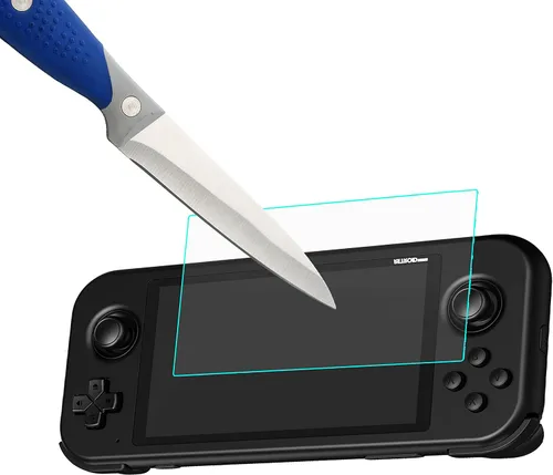 Vista 4 de Mr.Shield Protector de pantalla compatible con Retroid Pocket 3 [RP3] / Retroid Pocket 3+ [RP3+] [Vidrio templado] [3 unidades]