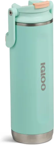 Vista 21 de Igloo Vaso de vino de 10 onzas Vasos de acero inoxidable Verde azulado laguna