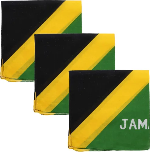 Vista 11 de Motique Accessories Juego de 3 bandanas grandes de algodón - Banderas del Caribe