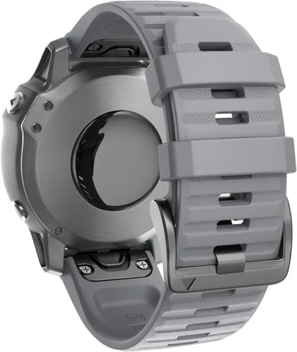 Vista 15 de ANCOOL Compatible con banda Fenix 6X/7X de 26mm Quickfit, correa de silicona suave de repuesto para relojes inteligentes Fenix 5X/Fenix 8 de Verde