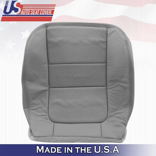 Vista 4 de 2001 para Ford F550 Lariat conductor pasajero parte inferior perforada cuero asiento cubierta gris