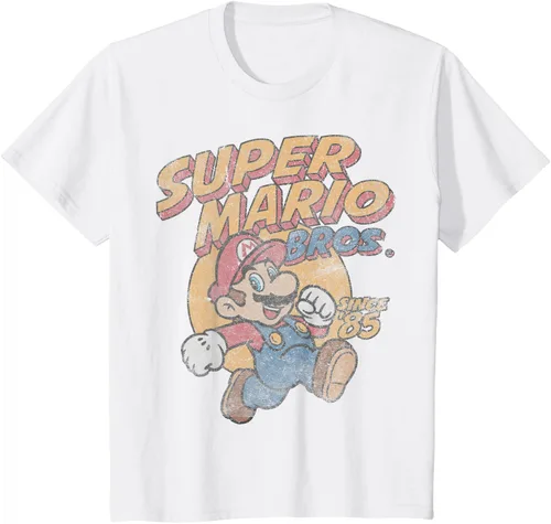 Vista 21 de Super Mario Bros. Desde '85 Camiseta Vintage con Póster' Negro