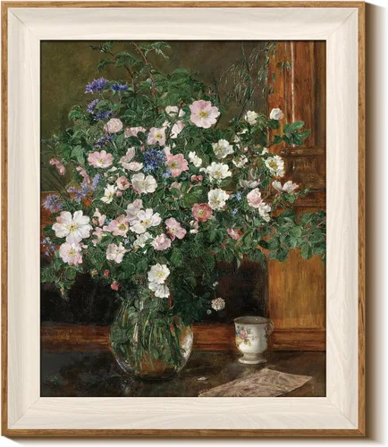 Vista 11 de InSimSea Arte de Pared en Lienzo Enmarcado Decoración de Habitación, Imágenes de Paisaje Costero Clásico para Baño Decoraciones de Pared, Arte