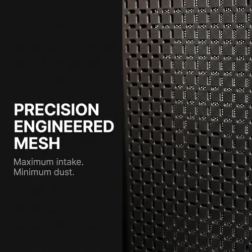 Vista 7 de Zalman FIT Basic ATX Mid-Tower - Funda para computadora de escritorio para juegos 1 ventilador PWM de 4.724 in, panel frontal de malla de alto