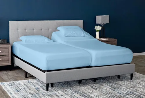 Vista 27 de Cottingon Juego de 5 sábanas divididas tamaño King para camas ajustables, juegos de ropa de cama 100% microfibra cepillada para camas de número