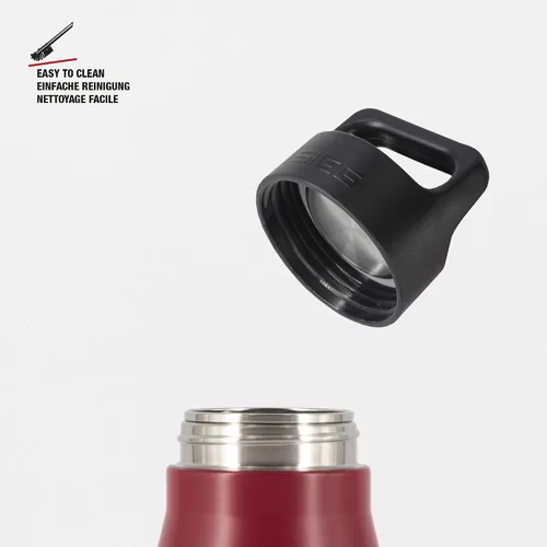 Vista 2 de Sigg - Botella de agua reutilizable - Explorer Magenta - A prueba de fugas, sin BPA - Acero inoxidable 18/8 - 34 Oz